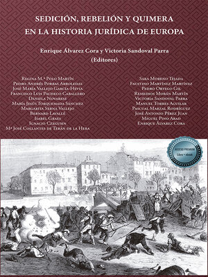 cover image of Sedición, rebelión y quimera en la historia jurídica de Europa